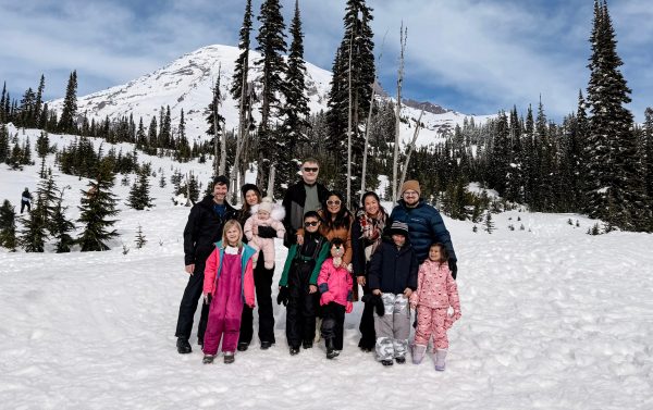 Playing in the mountains and snow with our friend group. Grateful to have these people to do life with.