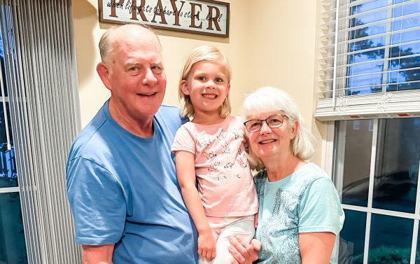 Dan's parents with Eliana
