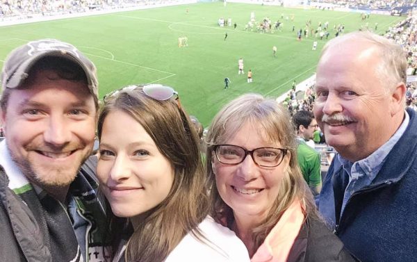Two of Dan's Uncles have been very involved working with the MLS, so we've gone to a few soccer games together in Seattle & Philadelphia.