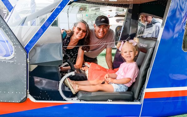 With her grandparents