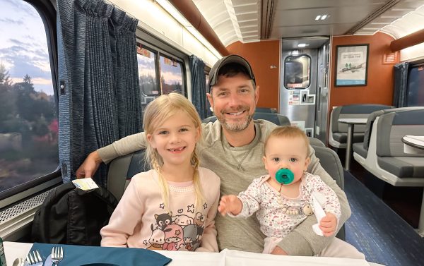 Riding the train across the country. Such a fun trip!